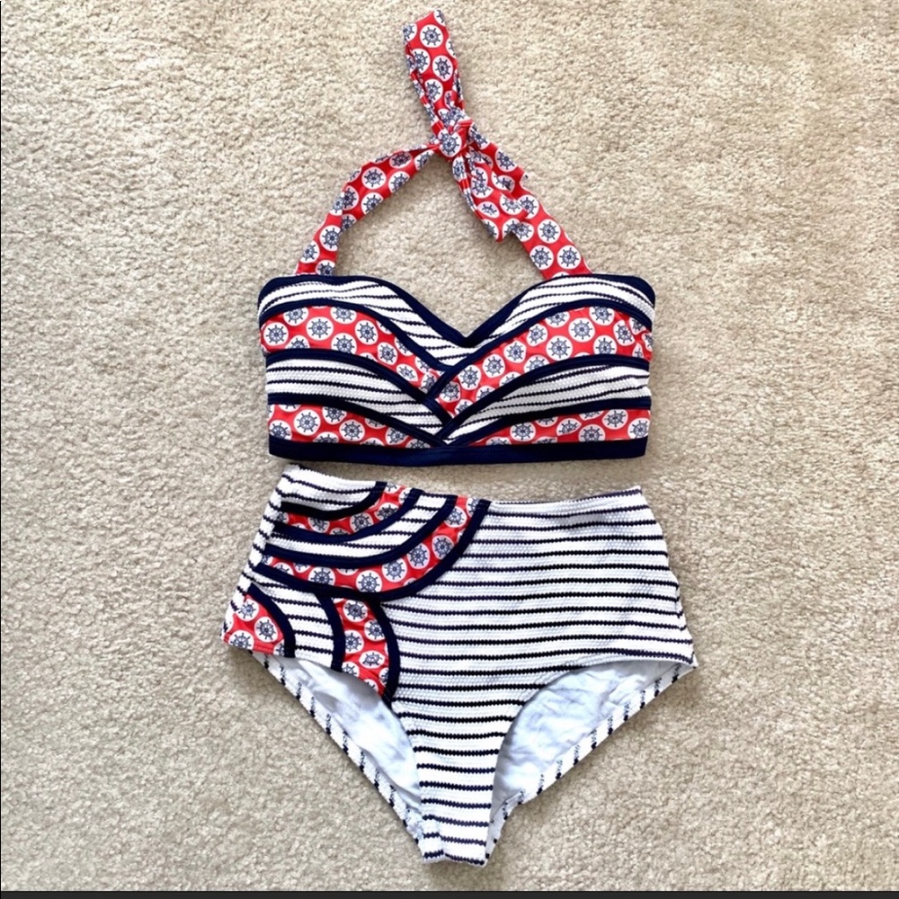 MOD CLOTH “High Dive” High Waisted Bikini - M